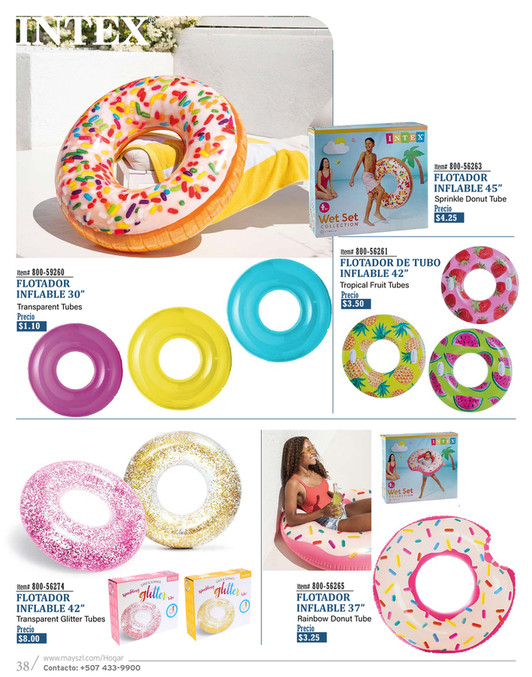 Intex 56263 - Salvagente Ciambella con Zuccherini Colorati - Stampa Intex 56263 - Salvagente Ciambella con Zuccherini Colorati - Stampa
